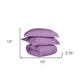 thumbnail image 5 of HomeRoots 528131 13 x 10 x 3.75 in. Cotton Blend Duvet Cover Set, Lilac - King Size - 3 Piece, 5 of 5