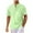 Green, variant on Mens Casual Henley Shirt Short Sleeve Button Down Beach T-Shirt Summer Breathable Cotton V Neck Tee Outdoor Top 2025