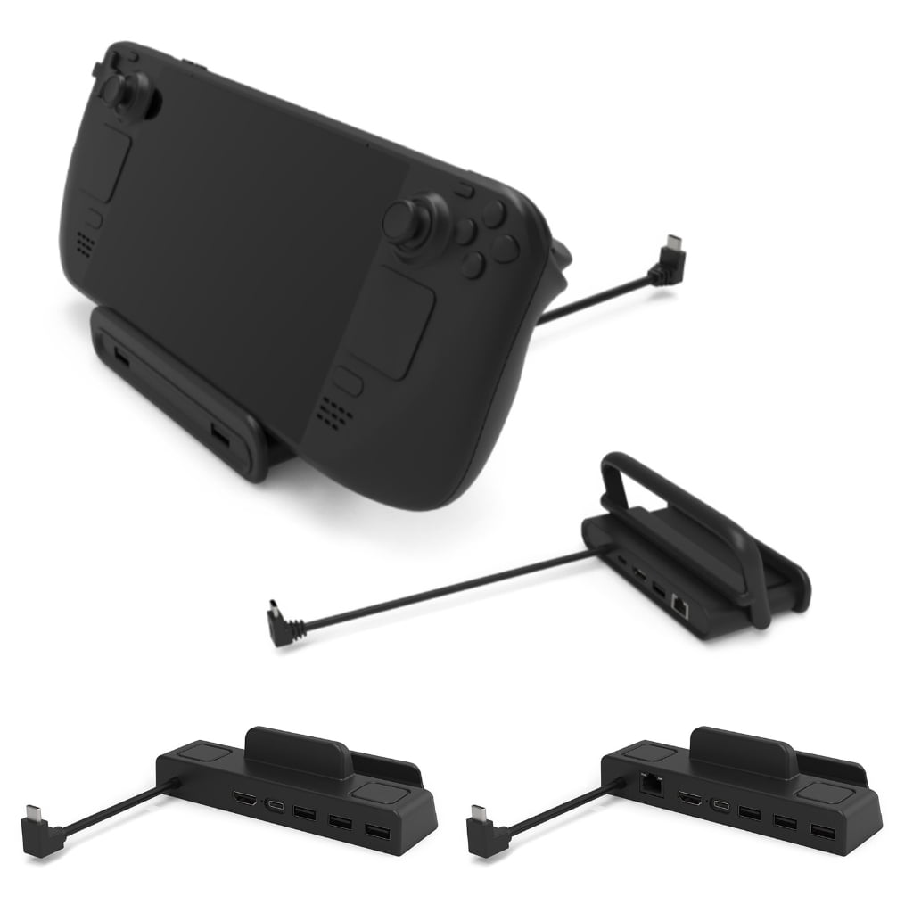 Docking Station for Steamdeck Game Console 6-in-1 Hub Dock with 4K60HZ, PD65W Fast Charging