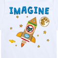 thumbnail image 3 of Pete The Cat - Imagine Space Rocket - Toddler And Youth Short Sleeve Graphic T-Shirt, 3 of 6