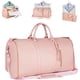 thumbnail image 1 of Bolsa de ropa para llevar, bolsa de lona grande de cuero PU para mujer, bolsas de ropa impermeables para viajes con bolsa para zapatos, 1 of 5