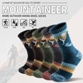 thumbnail image 2 of 5 Pairs Merino Wool Hiking Socks Compression Warm Thermal Thick Cushion Socks for Women Men, 2 of 6