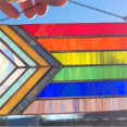 thumbnail image 4 of Stained Glass Flag Double Premium Garden Flag Rainbow Garden Flags For Home Decor, 4 of 7