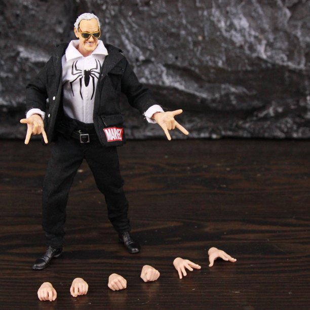Marvel padre Stanlee 6 "figura de acción superhéroe Iron Man capitán Thor Thanos Wolverine profesor X Tesseract one: 12 juguetes muñeca