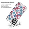 thumbnail image 2 of Compatible with iPhone 11 12 13 mini 14 15 16 Pro Max Plus Wallet Case with Card Holder, PU Leather Kickstand Card Slots Case ( Hand Drawing Heart Flower, iPhone 14 Pro), 2 of 7
