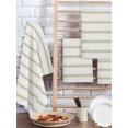 thumbnail image 2 of Sage Green Striped Kitchen Dish Towels for Drying Dishes Set of 2, Rustic Green Stripe Modern Art Beige Waffle Weave Microfiber Hand Tea Bathroom Towels Quick Dry & Absorbent Towel 15.7x23.6, 2 of 7