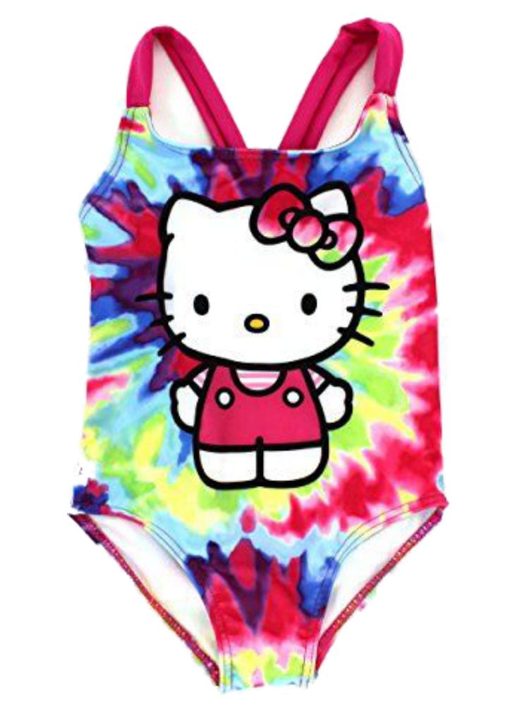 Girls' Clothing (2-16 Years) Girls HELLO KITTY Swimsuit One Piece CAT ...