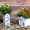 thumbnail image 4 of Artificial Fake Flowers, UV Resistant Faux Flowers Arrangement, Fake Plants Greenery Shrubs for Indoor Outdoors, Home Garden Patio, Porch, Hanging Planter, Window Box Farmhouse (12pcs Multi-color 3), 4 of 5