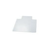 deflecto EconoMat All Day Use Chair Mat for Hard Floors, Flat Packed, 45 x 53, Wide Lipped, Clear