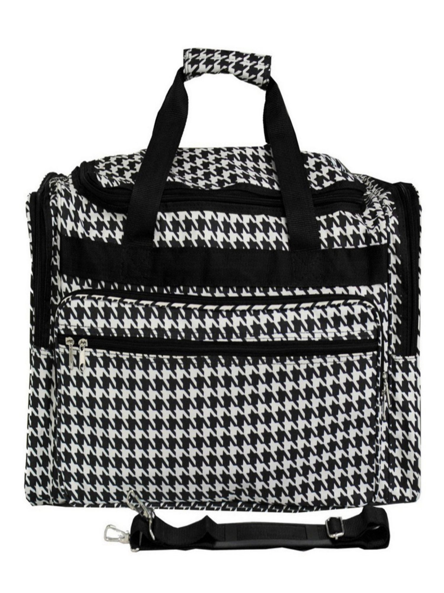 World Traveler Houndstooth 22 in. Lightweight Duffel Bag