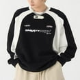 thumbnail image 4 of Lettres Unisexes Hommes Femmes Imprimé Sweat-Shirt Col à Manches Longues Pulls à Capuche, 4 of 7