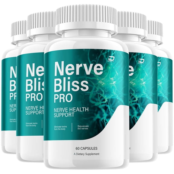Nerve Bliss Pro Capsules – NerveBliss Pro All Natural Glycogen Support, 5 Pack, 300 Capsules