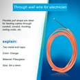 thumbnail image 4 of 4Mm 5 Meter Orange Guide Device Nylon Electric Cable Push Pullers Duct Snake Rodder Fish Tape Wire, 4 of 10