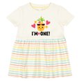 thumbnail image 3 of Inktastic First Birthday Hawaiian Pineapple Girls Baby Dress, 3 of 5