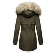 thumbnail image 3 of Women's Plus Size Winter Coat Recycled Puffer Jacket Warm Thicken Parka Overcoat with Removable Hood, 3 of 3