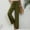 Army Green, variant on Ayolanni Black Womens Pants Plus Size Wide-Leg High Rise Solid Drawstring Pants Trousers Pants for Women XL