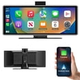thumbnail image 2 of 11.26 Inch Wireless Apple CarPlay & Android Auto Screen Bundle – IPS Touchscreen, Backup Camera, 64GB SD Card, 2 Car Mounts & Car Charger Included, 2 of 13