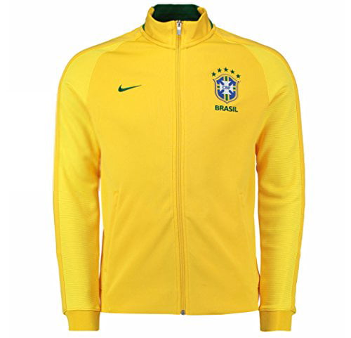 Nike N98 Brazil CBF Authentic Track Soccer Jacket (Small) Yellow ...