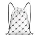 thumbnail image 1 of Fotbe Black Rabbit Bolsa Mochila con Cordón Estampada, Bolsa de Gimnasio Deportiva, Bolsa Cinch, Bolsa con Cordón para Hombres y Mujeres-Medium, 1 of 6