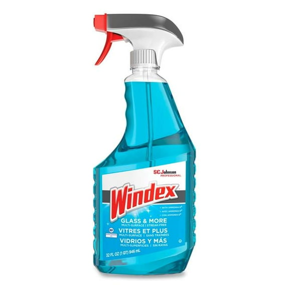 SC Johnson B3037955 32 oz Windex Ammonia-D Glass Cleaner - Fresh - Spray Bottle