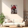 thumbnail image 4 of ZHONGYUTONG Rose Canvas Wall Art Farmhouse Flower Pictures Rustic Floral Vase Painting Vintage Wood Artwork for Home Decor Framed (12.00" x 18.00"), 4 of 5