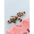 thumbnail image 5 of Qiylii 3Pcs Happy Mothers Day Baby Girl Outfit Short Sleeve Romper + Shorts + Headband 1st Mothers Day Clothes Pink 0-24 Months, 5 of 8