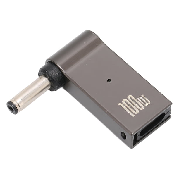 Adaptador De Carga Tipo C Hembra A Macho, Adaptador De Carga Para Portátil PD De aleación De Aluminio De 100W 5A Para 4,0mm 1,35mm