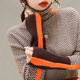 thumbnail image 4 of Suéter de cuello alto Alobee nuevo para mujer, suéter de punto fino popular, suéter de calle, suéteres dulces, jersey de mujer que combina con todo, 4 of 5
