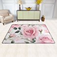 thumbnail image 3 of Roses Flowers Area Floor Mats Non-Slip Rugs Soft Doormat 31 x 20 inch Carpet for Living Dining Room Bedroom Decorative, 3 of 7