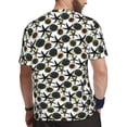thumbnail image 2 of Wukai Sea ​​Urchin Print Men's Short-Sleeved Mesh T-Shirt,Quick-Dry Short Sleeve Workout T-Shirt-3X-Large, 2 of 8