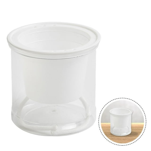 Transparent Self-Watering Plant Flower Pot PP Resin Home Garden Decor