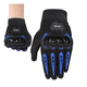 thumbnail image 1 of Guantes Proteccion Bloosom  Pantalla Táctil De Dedo Para Motocicleta Azul M, 1 of 3
