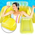 thumbnail image 4 of Yellow inflatable floating row PVC inflatable water bed sunshine inflatable bath inflatable water floating bed sun pad, 4 of 8