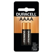 2 Batteries Duracell AAAA 1.5V Alkaline Battery, MX2500,E96,LR8D425