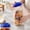 C, variant on SHJHENG Cute Bear Print Airtight Storage Canister With Blue Cover 3 Sizes Clear Round Dry Food Container For Spice Nut Pasta Fruit Tea Pantry Kitchen Organizer