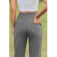 thumbnail image 6 of PINSPARK Wide Leg Yoga Pants Women High Waisted Workout Pants UPF 50+ Drawstring Sweatpants with 4 Pockets, 6 of 8
