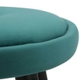 thumbnail image 7 of Cavalier Glam Counter Stool In Black Wood And Green Velvet With Gold Accent - Set Of 2, 7 of 7