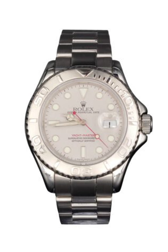 Pre-Owned Mens Rolex Stainless Steel & Platinum Yacht-Master Ref. 16622 Watch