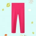 thumbnail image 2 of Akiihool Girls Leggings for School Uniform or Play for Sensitive Skin Sensory Friendly Clothing Leggings for Kids (Hot Pink,E), 2 of 3