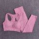 thumbnail image 1 of 2/3/5 Uds. Conjunto de Yoga sin costuras para mujer, ropa deportiva de entrenamiento, ropa de gimnasio, Top corto de manga larga, mallas de cintura alta, trajes deportivos Tan Jianjun  unisex, 1 of 2
