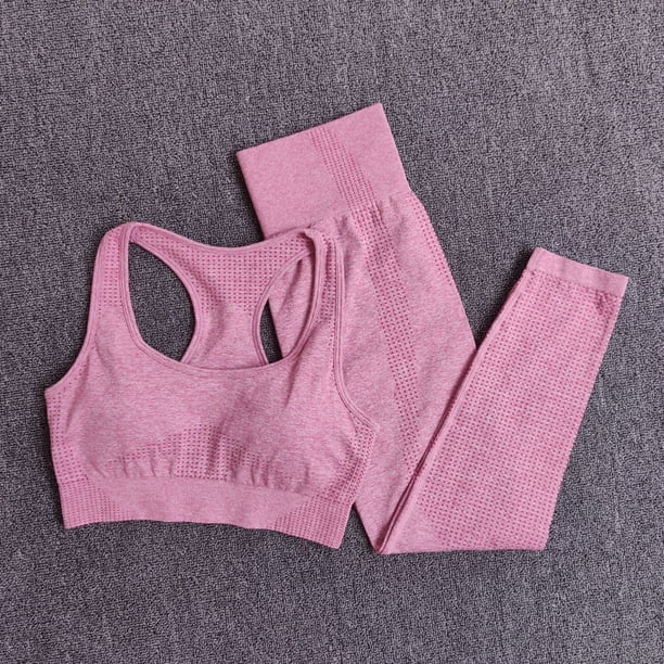 2/3/5 Uds. Conjunto de Yoga sin costuras para mujer, ropa deportiva de entrenamiento, ropa de gimnasio, Top corto de manga larga, mallas de cintura alta, trajes deportivos Tan Jianjun unisex