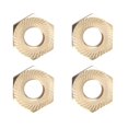 thumbnail image 3 of piezas 17 mm latón hexagonal cubo de rueda Drive adaptador combinador acoplador Afortunado Sencillez, 3 of 5