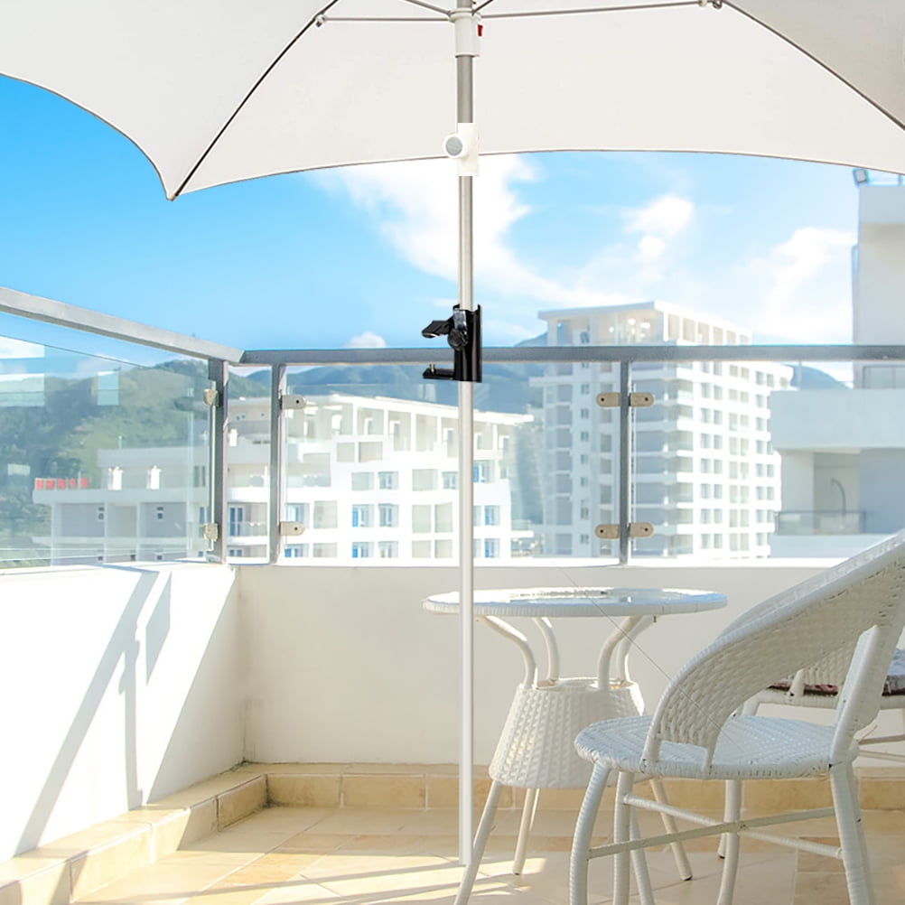 Steel Parasol Holder Balcony Umbrella Stand for Square Railing