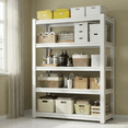 thumbnail image 5 of Legooin 36x16x72 inch Garage Storage Rack Heavy Duty Industrial Shelf Metal Shelving Unit Capacity for 1650 lbs for Pantry Warehouse Basement, White, 5 of 8
