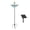 Blue, variant on Solar Floating Bird Bath with Hanging Hook, Dual-Use Outdoor Bird Feeder Tub, Weather Resistant Solar Powered Water Bowl for Garden, Yard and Patio Wild Bird Care-(Gray)