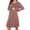 Dusty Pink, variant on Weardear 3 in 1 Maternity Nursing Dresses Snap Down Back Labor and Delivery Gown Long Sleeve Breastfeeding Dress with Button