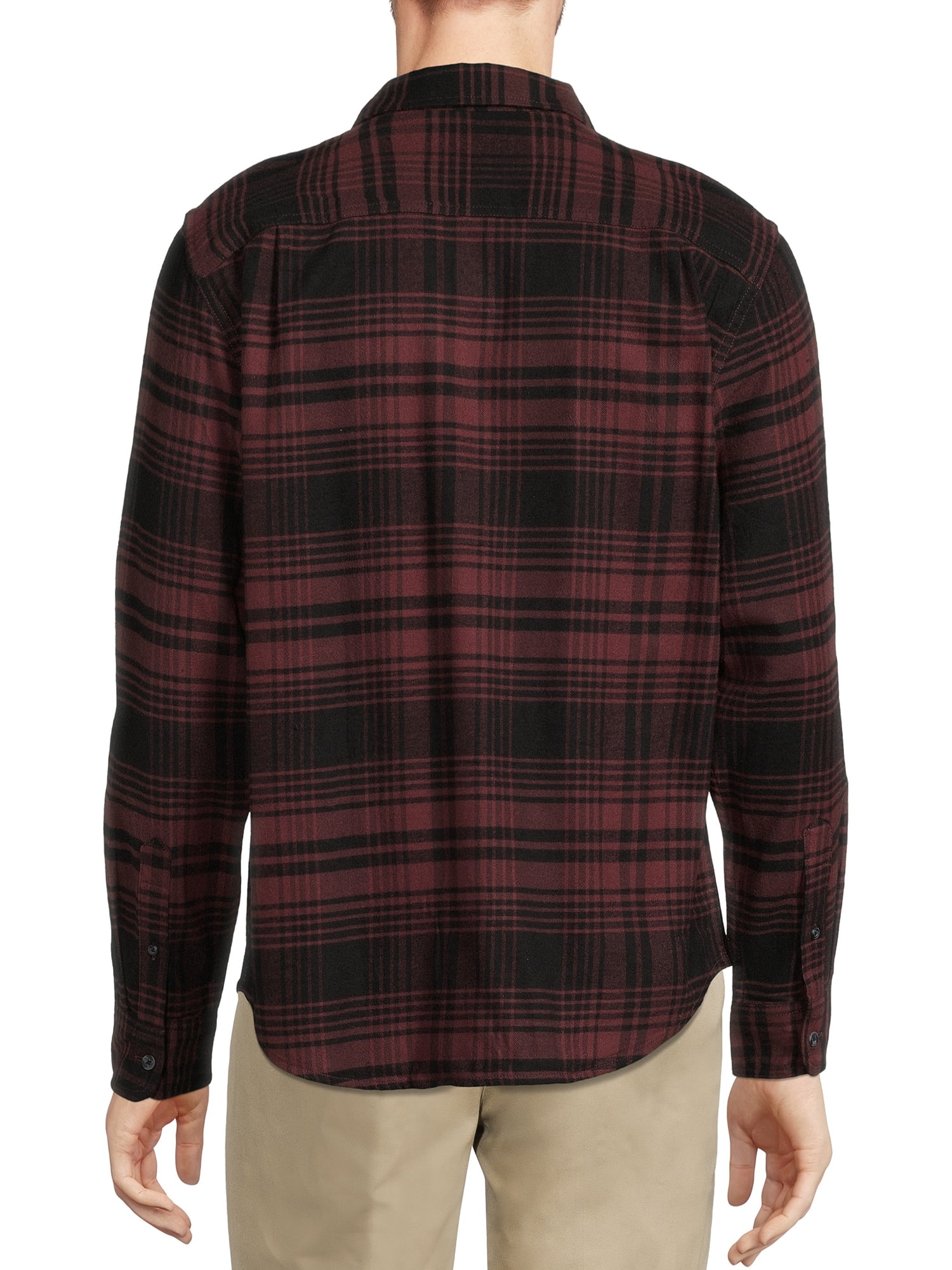 George Men’s Flannel Shirt with Long Sleeves