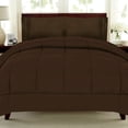 thumbnail image 2 of Luxury 5 Piece Bed in a Bag Down Alternative Comforter and Sheet Set - Chocolate - Full, 2 of 2