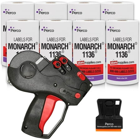 Monarch 1136 Price Gun with Labels Value Pack: Includes Monarch 1136 Pricing Gun, 112,000 White Pricemarking Labels