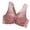Pink, variant on Ynynloco Sexy Bras for Women, Lace Wireless Front Closure Push Up Bra, Womens Solid Lace Wireless Push Up Bra